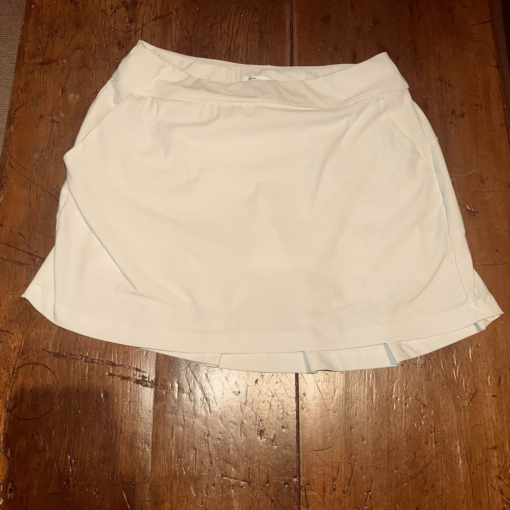 Final Price! Greg Norman White Tennis Skirt M